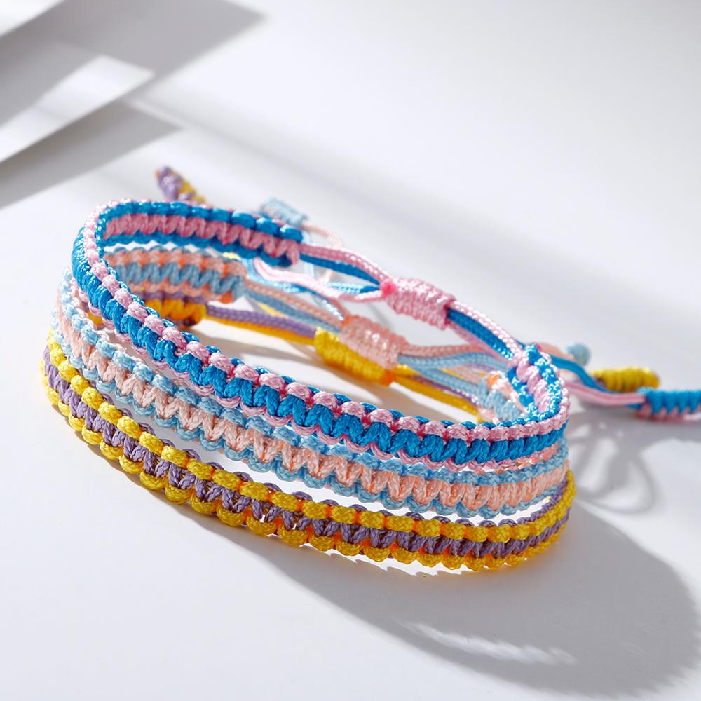 Ethnic Tibetan Buddha Amulet Bracelets - Handmade Multicolor
