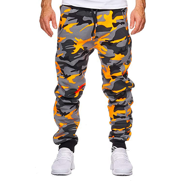 Men's Camo Slim Fit Casual Sports Trousers