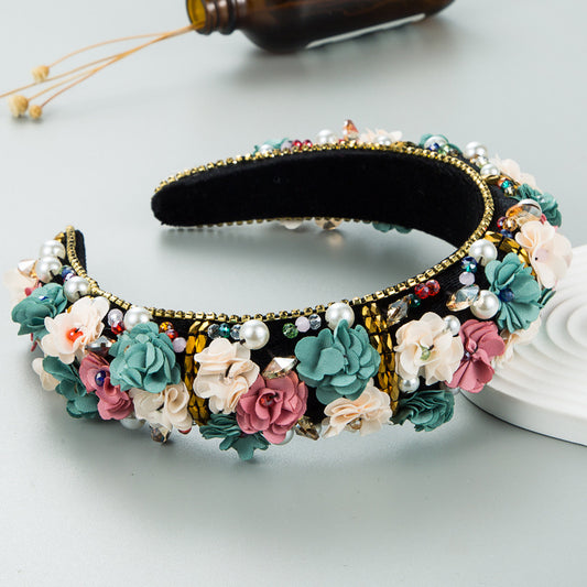 Flower Temperament Diamond Headband