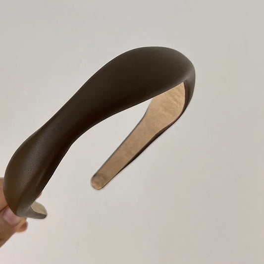 Vintage Irregular Solid Leather Hair Hoop Headband