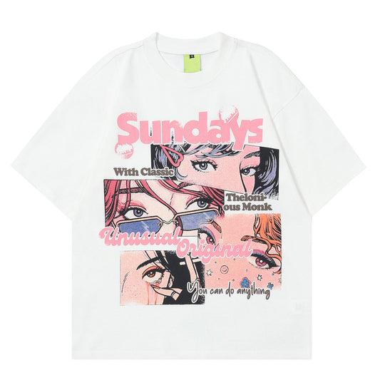 Short Sleeve T-Shirt Loose Heavy Cotton