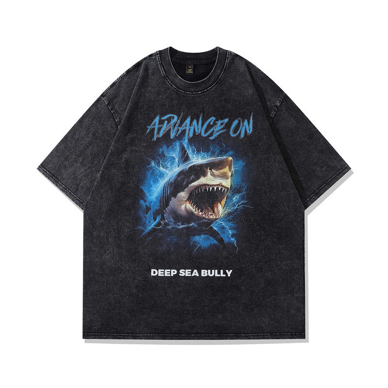 Men's Retro Rock Print T-Shirt - American Punk Style