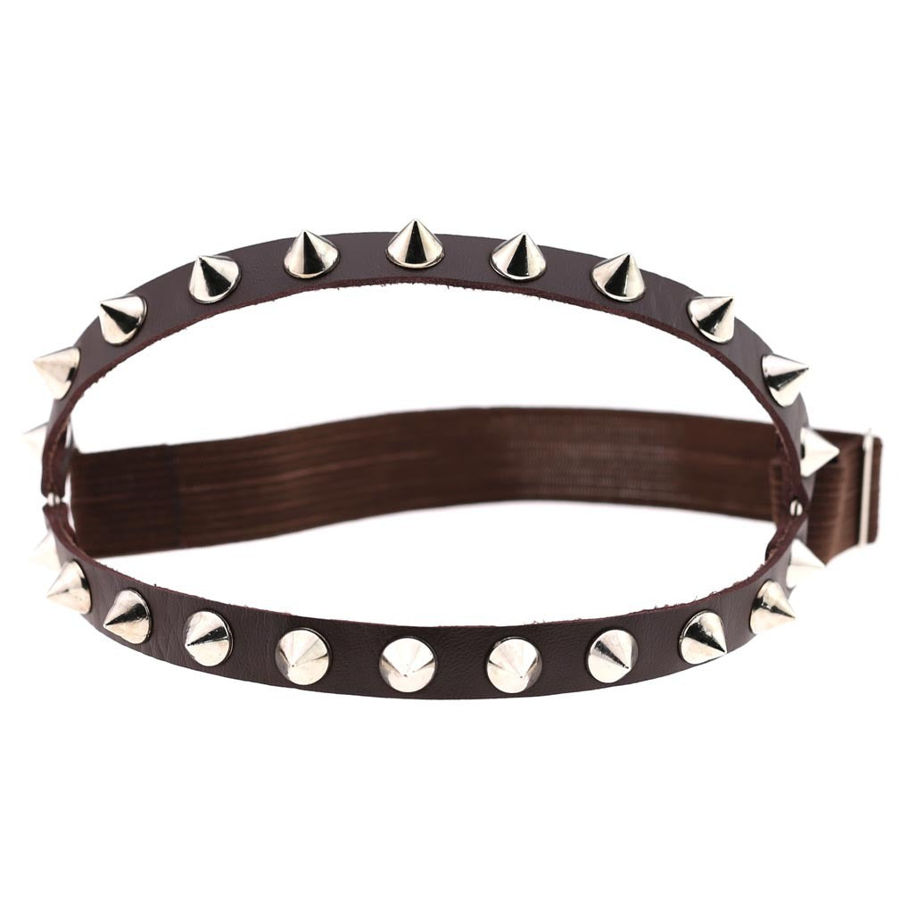 Punk Hip Hop Double Row Rivet Garter with Thigh Ring