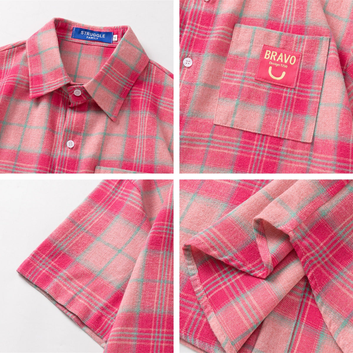 Retro Pocket Casual Blouse - Harajuku Style Unisex Shirt