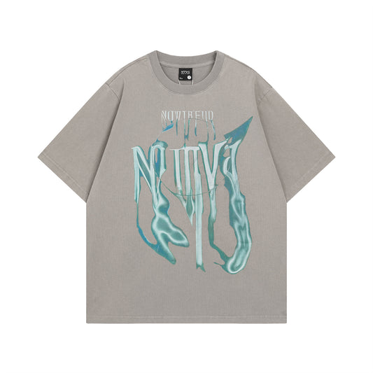 Harajuku Style Unique Letter Print Oversized Tee