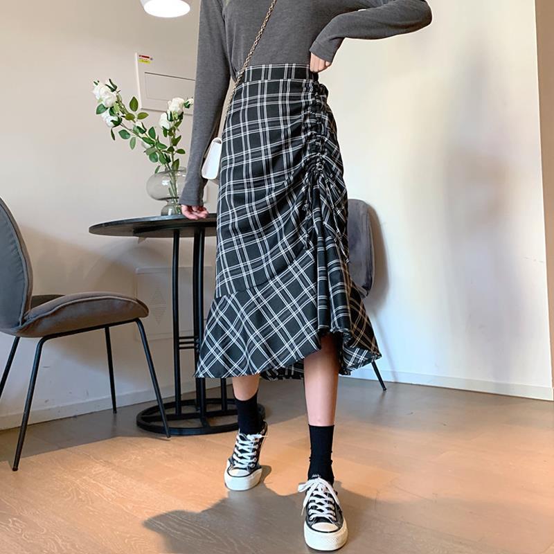 Chic Ruffles Long Skirt - Harajuku Style Asymmetric Design