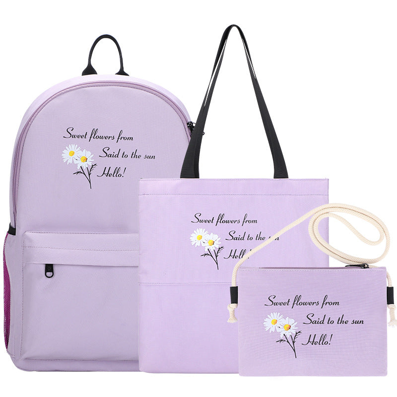 Cute Harajuku Style 3-Piece School Backpack Set