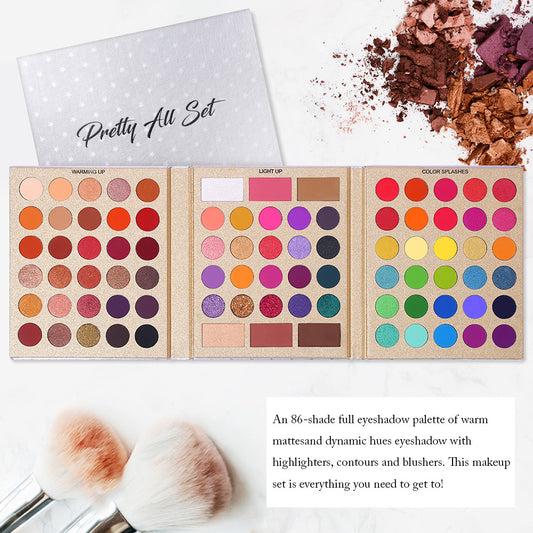 86 Colors Harajuku Eyeshadow Palette - Matte & Pearlescent