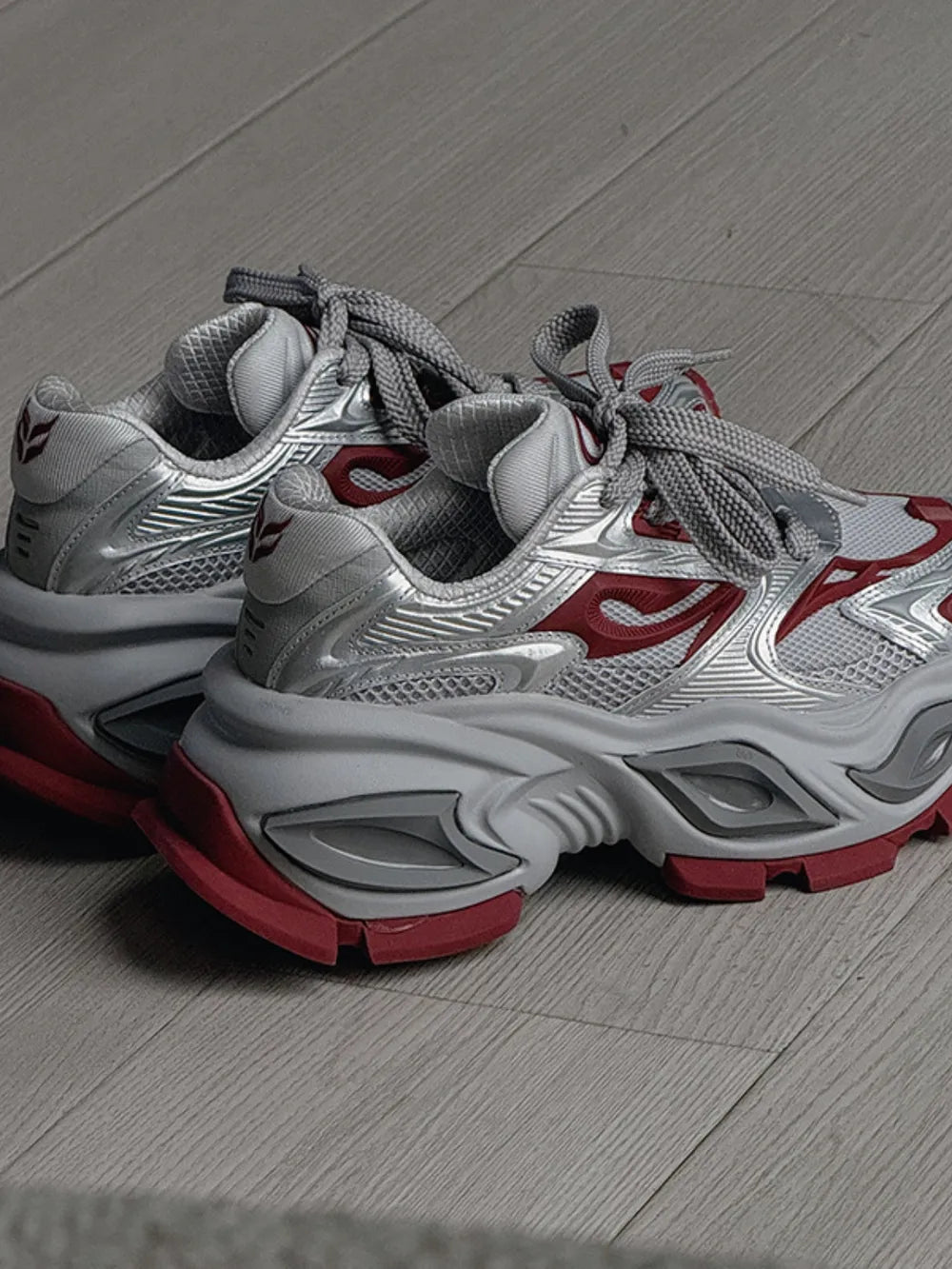 Contrast Chunky Platform Athletic Sneakers