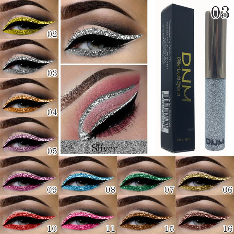 16 Colors Metallic Eyeliner and Eyeshadow Pen