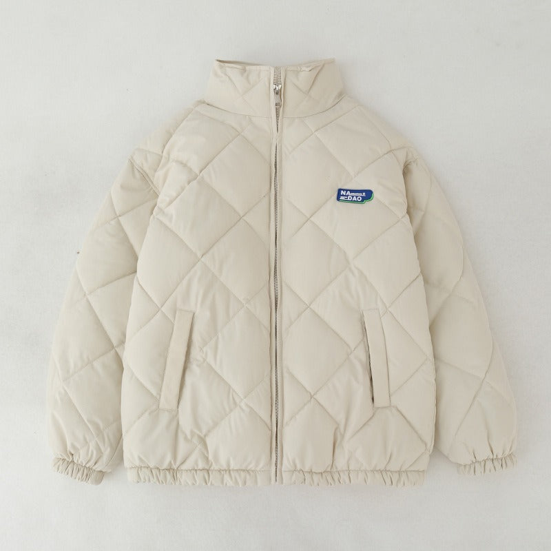 Harajuku Style Diamond Plaid Winter Jacket
