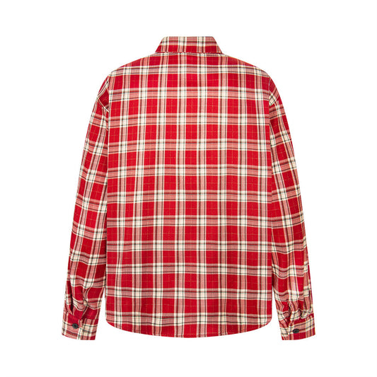 Harajuku Style Loose Plaid Shirt for Men