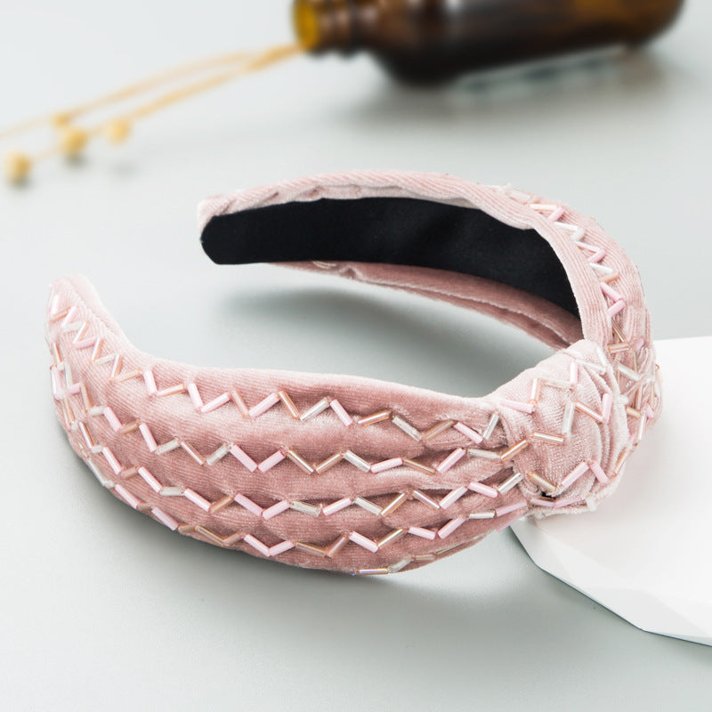 Headband ZA - Retro Flannel Knotted Hairpin