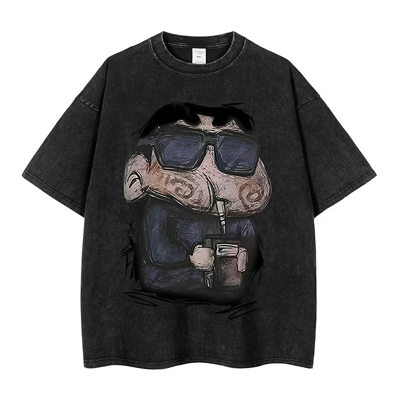 Trendy High Street Loose Fit Distressed Kikitee T-Shirt