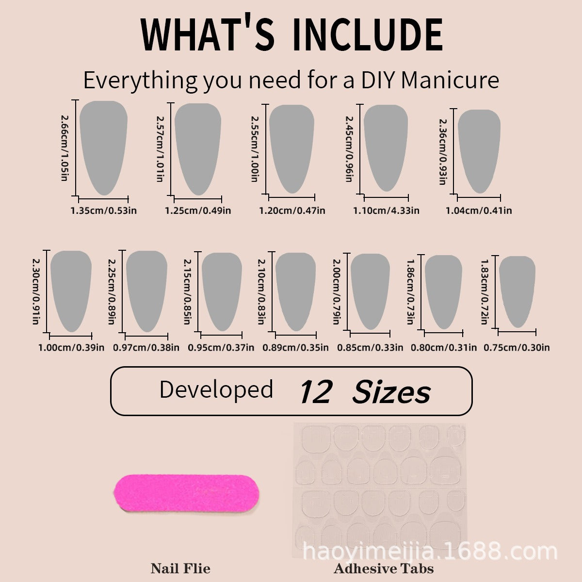 Harajuku Style Wearable Glitter Nail Gradient Patches