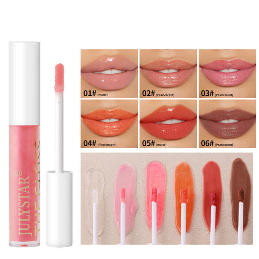 Six Pack Colorful Moisturizing Lip Gloss Set