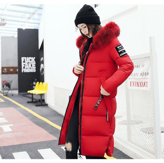 Harajuku Style Women’s Winter Jacket with Detachable Fur Collar