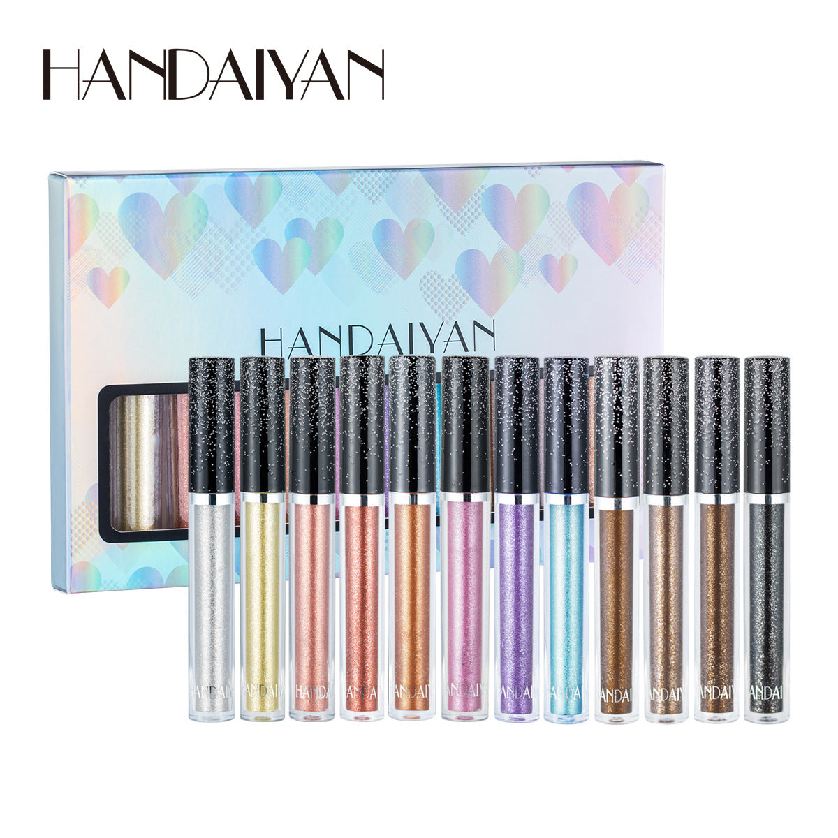 12-Piece Psychedelic Pearl Liquid Eye Shadow Set