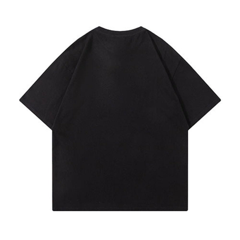 Washed Casual Short Sleeved T-Shirt for Harajuku Style