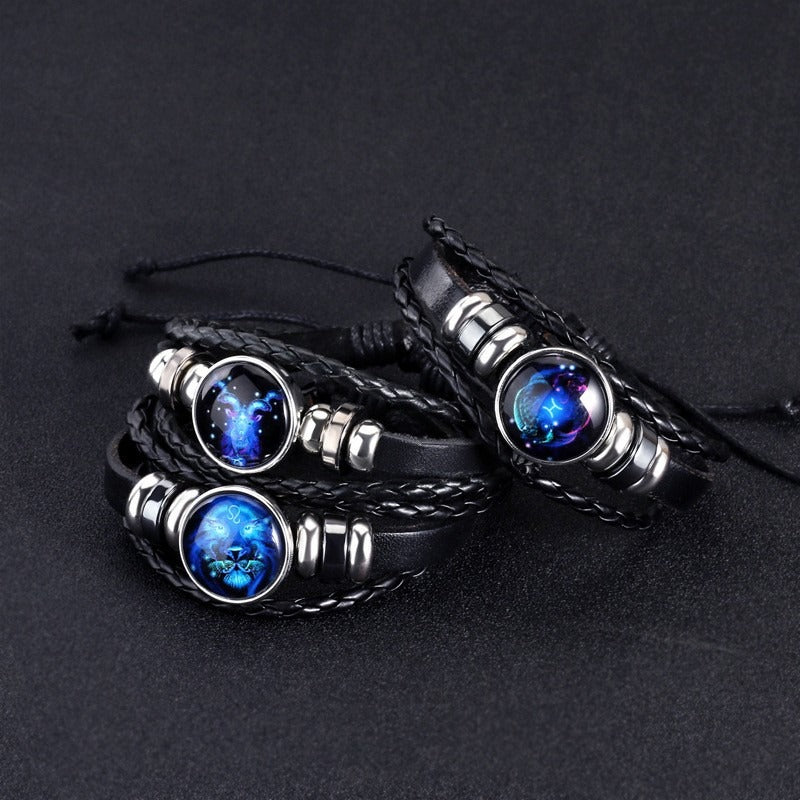 Harajuku Retro Twelve Constellation Bracelet