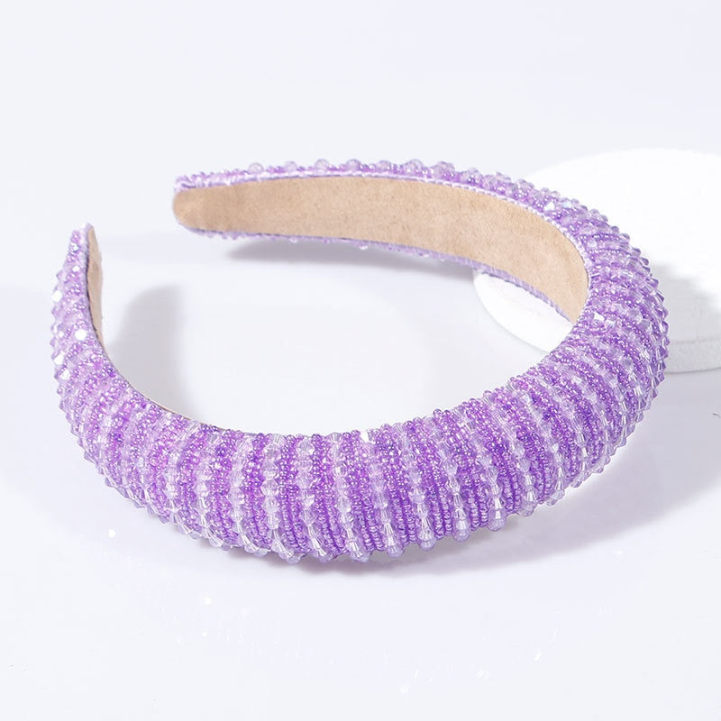 Red Thin Sponge Pearl Headband