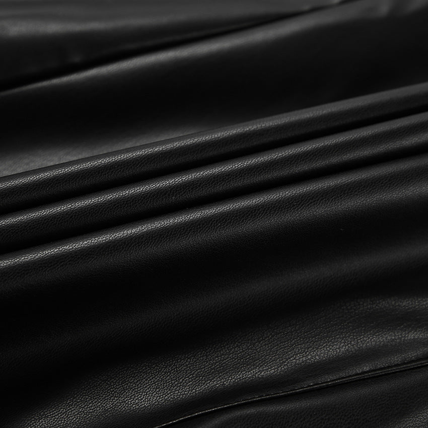 Casual High-Waisted Straight Leg Skirt