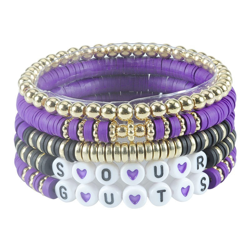 Colorful Harajuku Style Beaded Bracelet Set