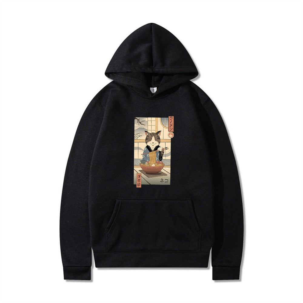 Samurai Cat Harajuku Adventure Hoodie