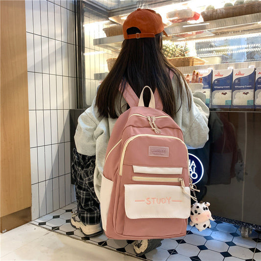 Korean Style Large-Capacity Backpack for School Girls