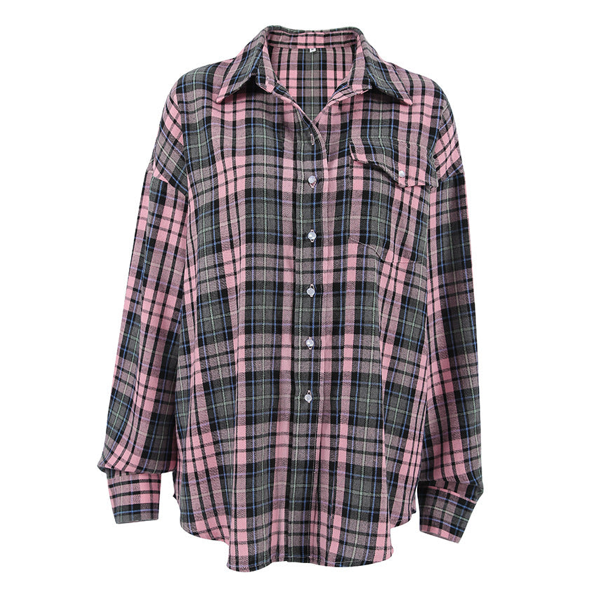 Playful Plaid Blazer - Chic Harajuku Style for Women