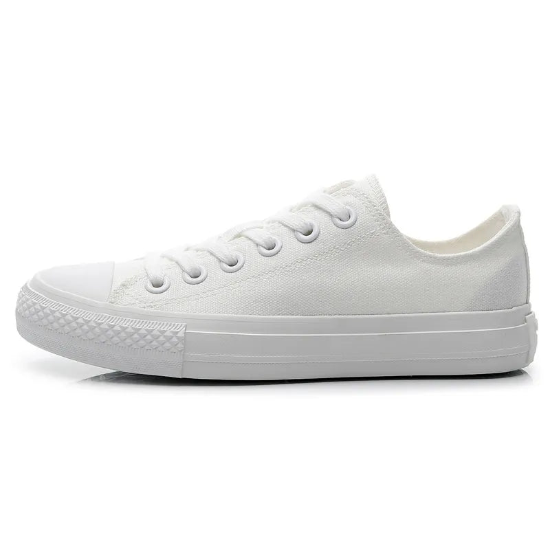Harajuku Style Canvas Sneakers - Lemon Yellow & Pure White