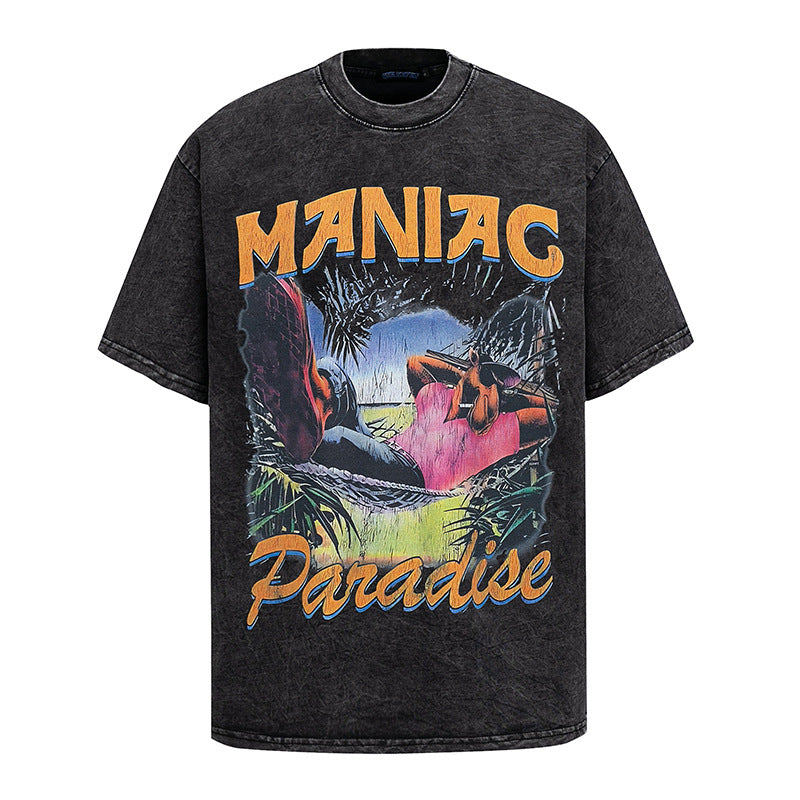 Playful Cartoon Printed T-Shirt for Men and Women