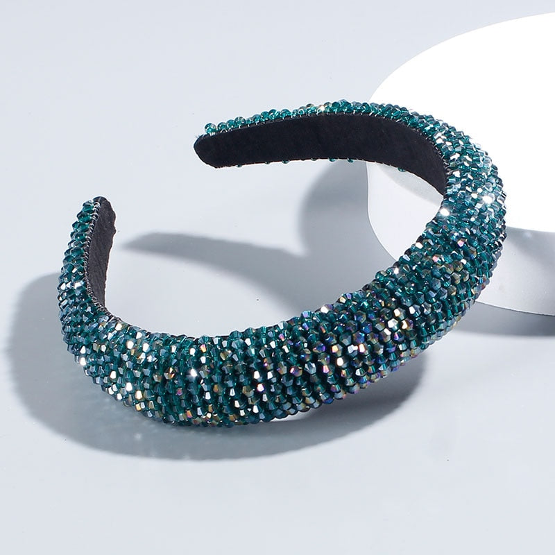 Red Thin Sponge Pearl Headband