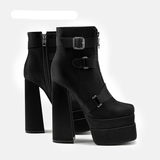 Harajuku Style Super High Heel 5.5 Inch Platform Boots