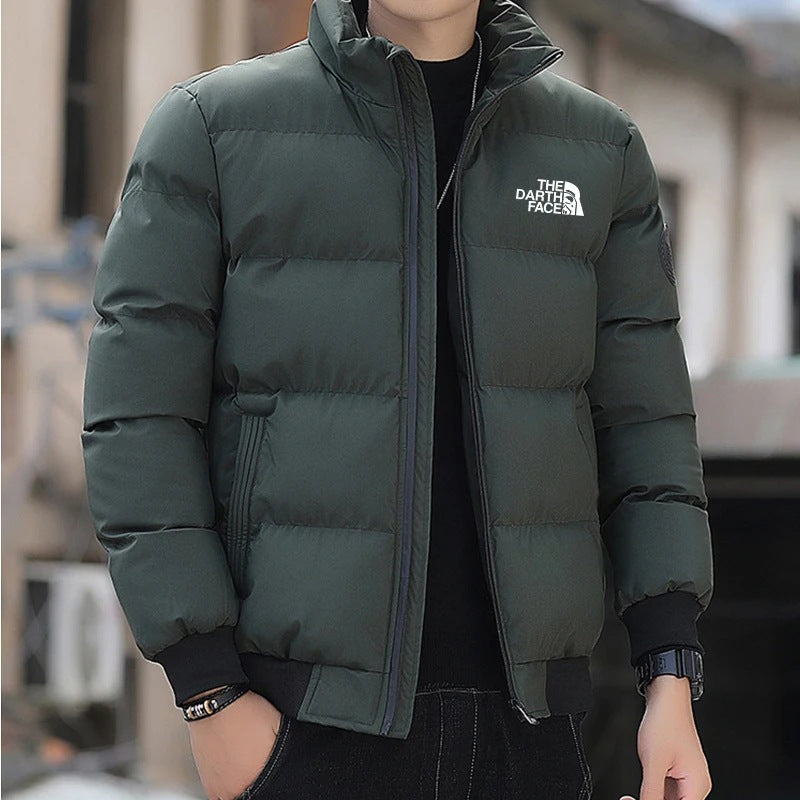 Men's Thickened Stand-Up Collar Zipper Jacket - Harajuku Style