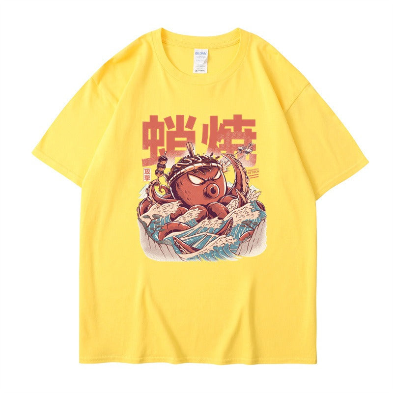 Harajuku Style Loose Cotton Short Sleeve T-Shirt