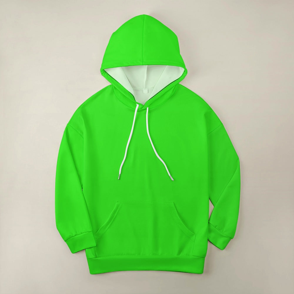 Highlighter Green Dropped Sleeve Hoodie