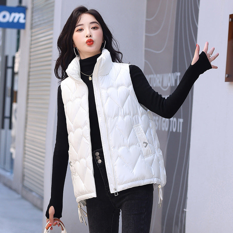 Harajuku Style Down Cotton Waistcoat for Women