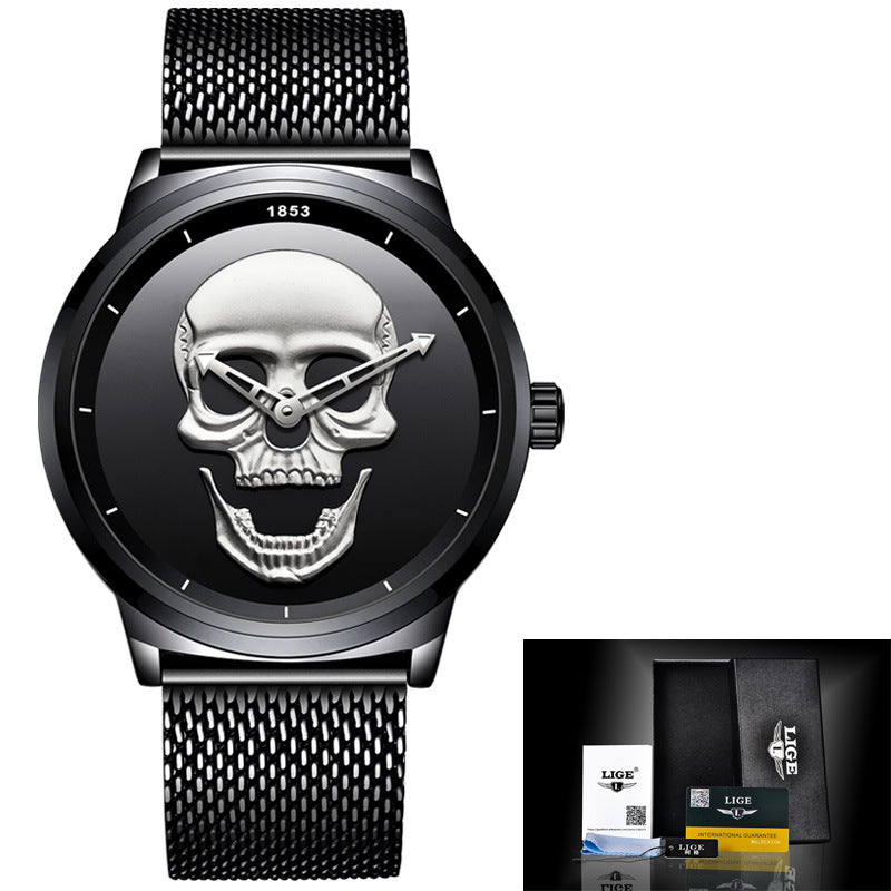 Harajuku Skull Stereoscopic Watch