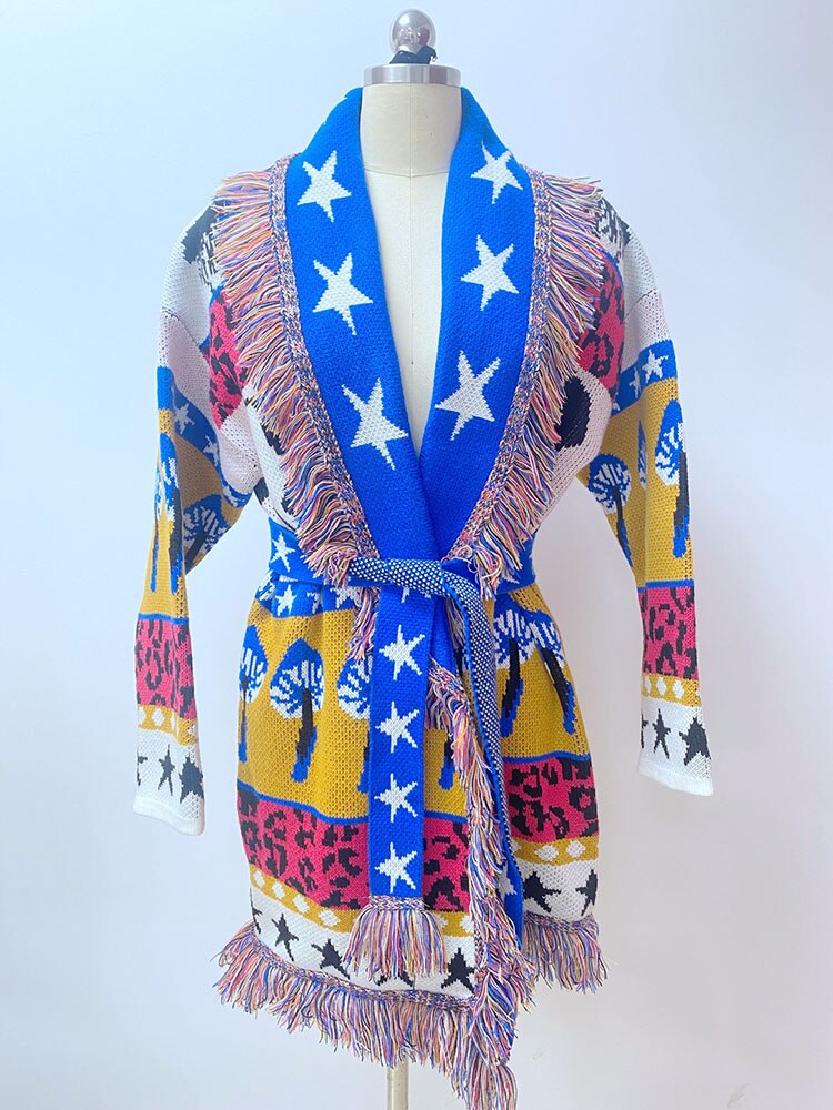 Yin Yang Hearts Cardigan Sweater for Women