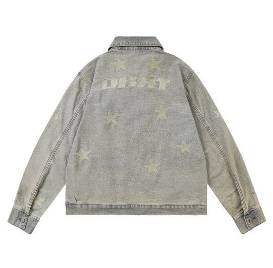 Harajuku Style Embroidered Jacket for Men