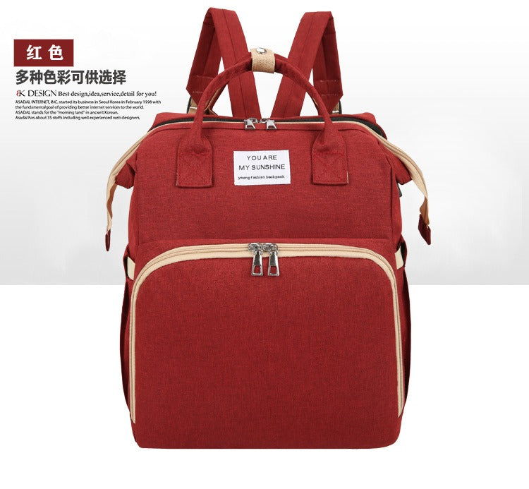 Harajuku Style Portable Foldable Mommy Bag Backpack