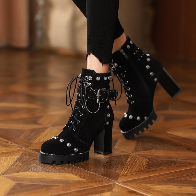 Genuine Leather Harajuku Style Women's Boots