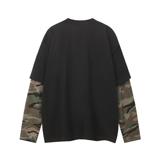 Camouflage Fake Two Hoodies