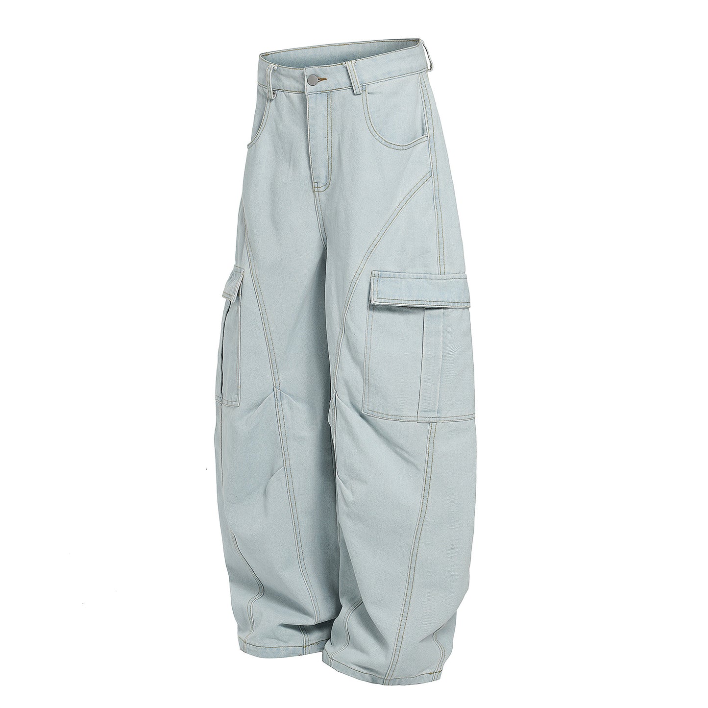 Harajuku Style Multi Pocket Wide Leg Work Pants