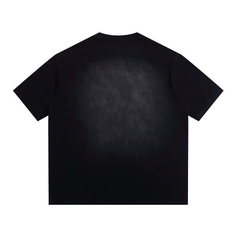 Harajuku Style Letter Print Loose Short Sleeve T-Shirt