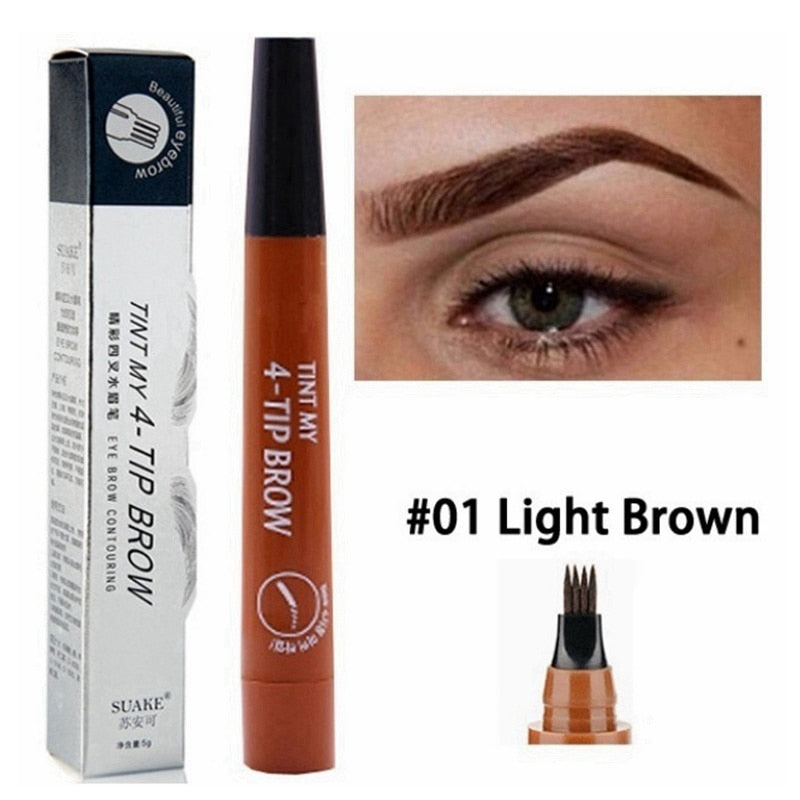 4-TIP BROW Liquid Eyebrow Pencil - Waterproof Microblading Pen