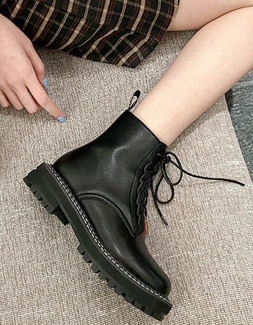 AIYUQI Women's Ankle Boots - Harajuku Style with Fur