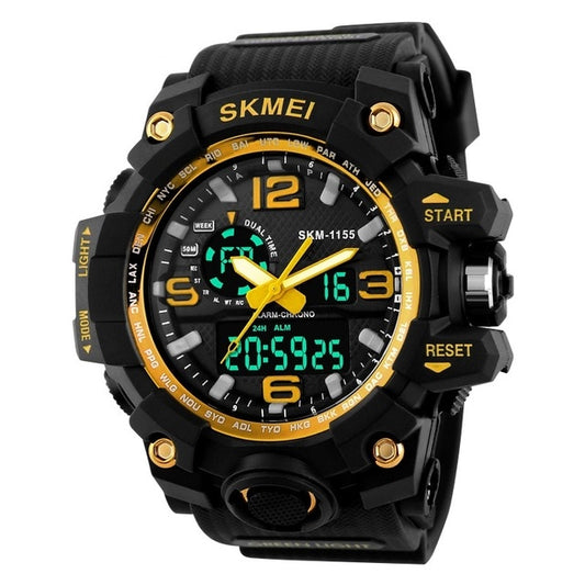 Men's Dual Display Quartz Digital Military Watch
