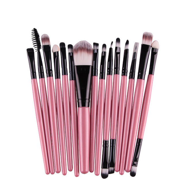 15Pcs Harajuku Style Makeup Brushes Set
